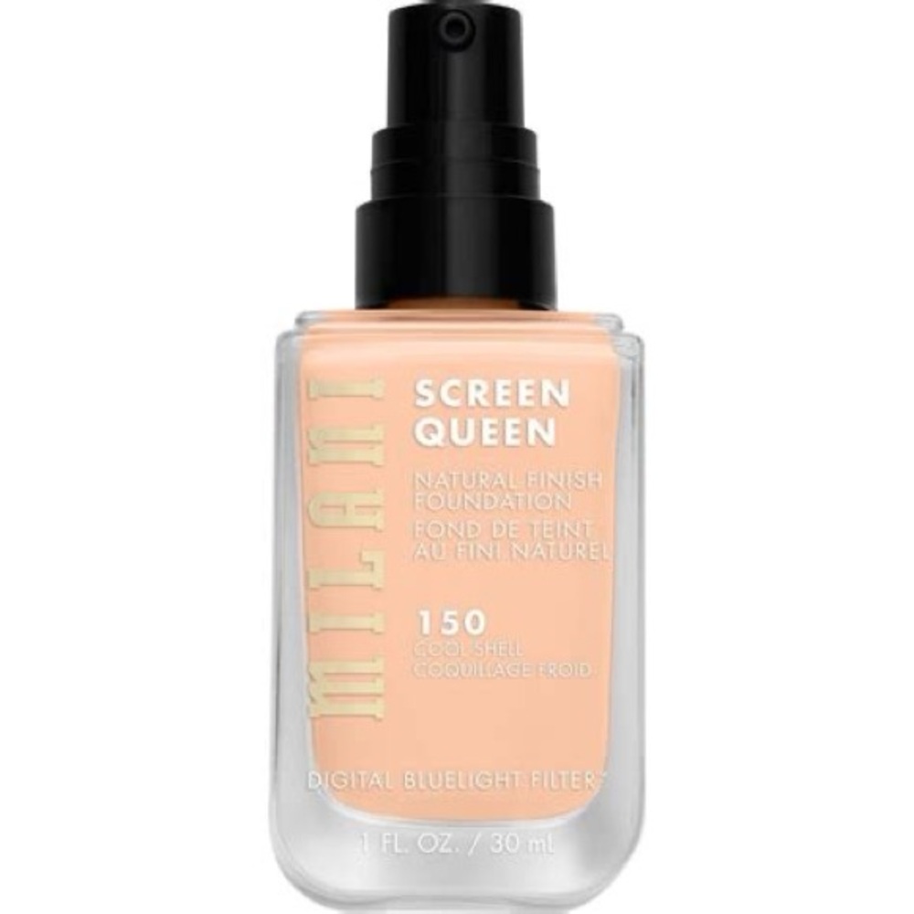 (NEW) Milani ScreenQueen Natural Finish Foundation- Shade 150